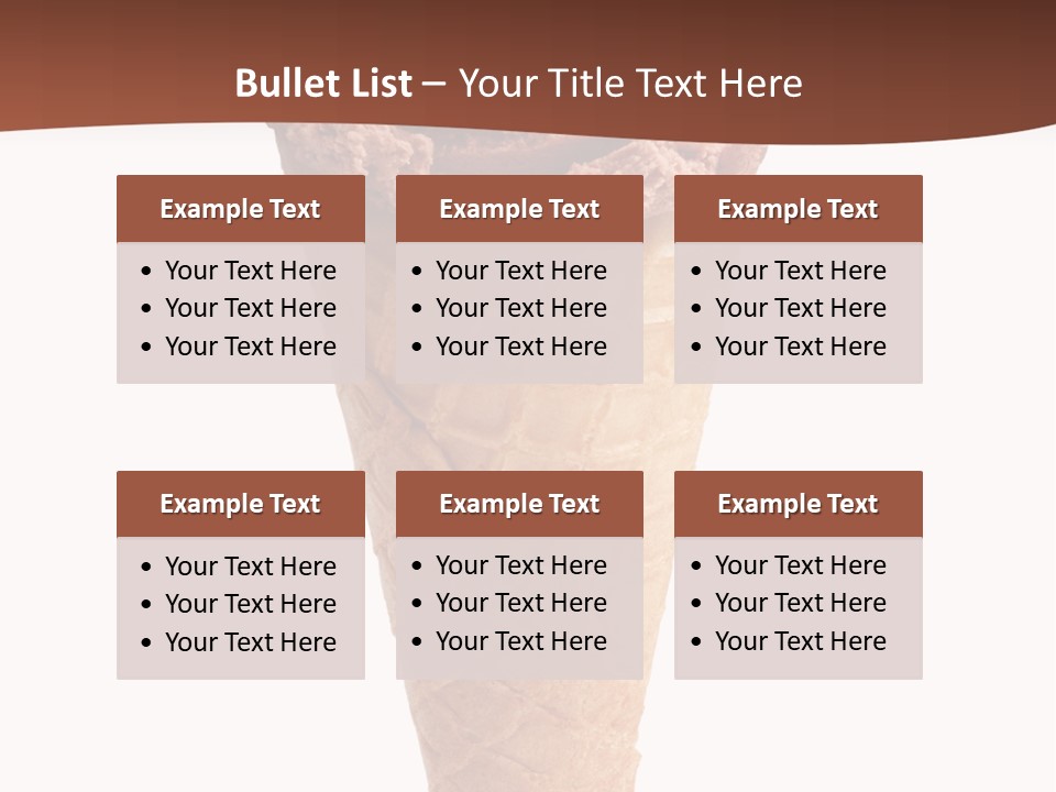 Glacue Ice Cream Sweet Food PowerPoint Template