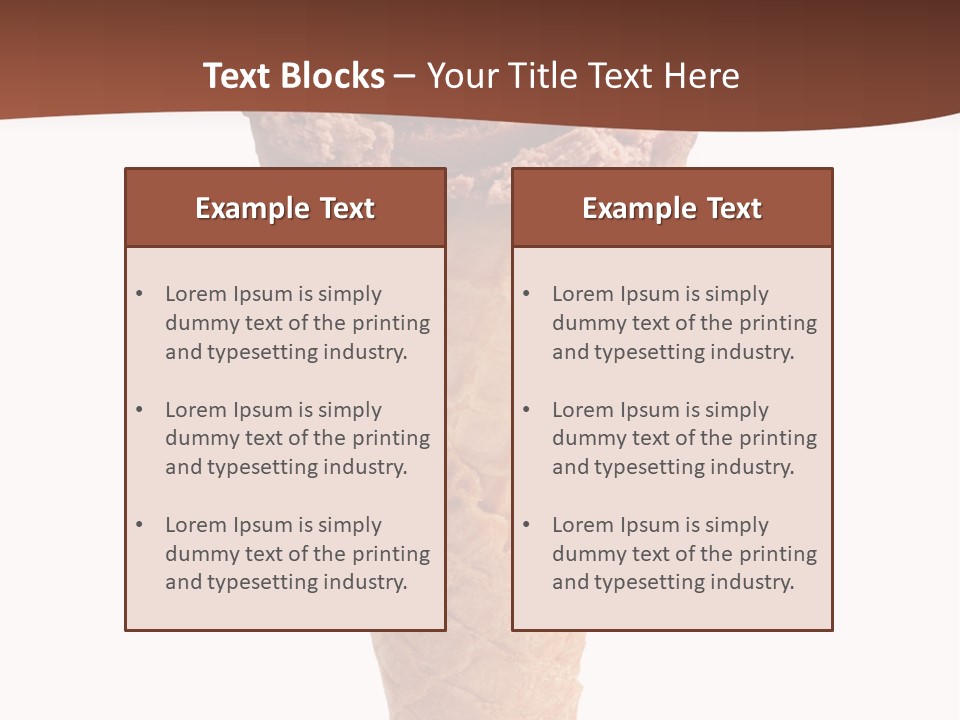 Glacue Ice Cream Sweet Food PowerPoint Template