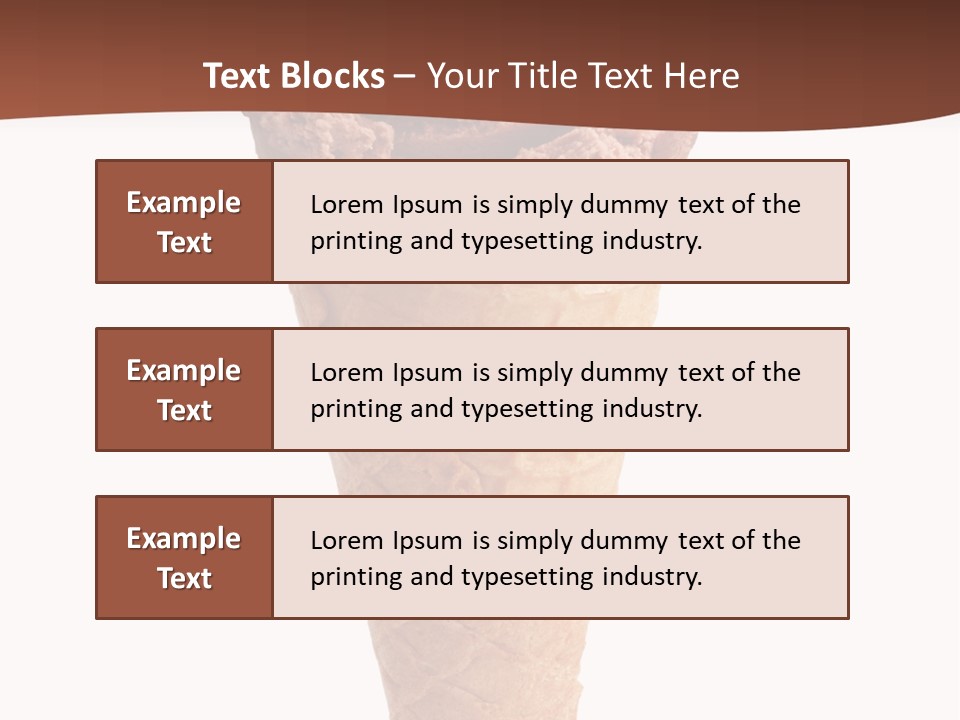 Glacue Ice Cream Sweet Food PowerPoint Template
