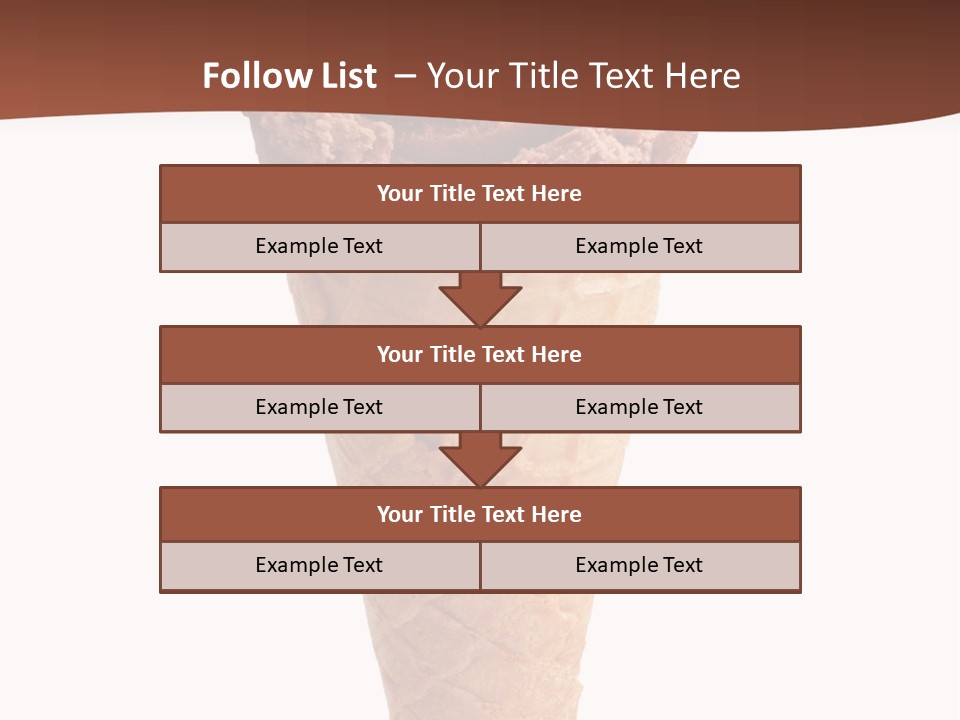 Glacue Ice Cream Sweet Food PowerPoint Template