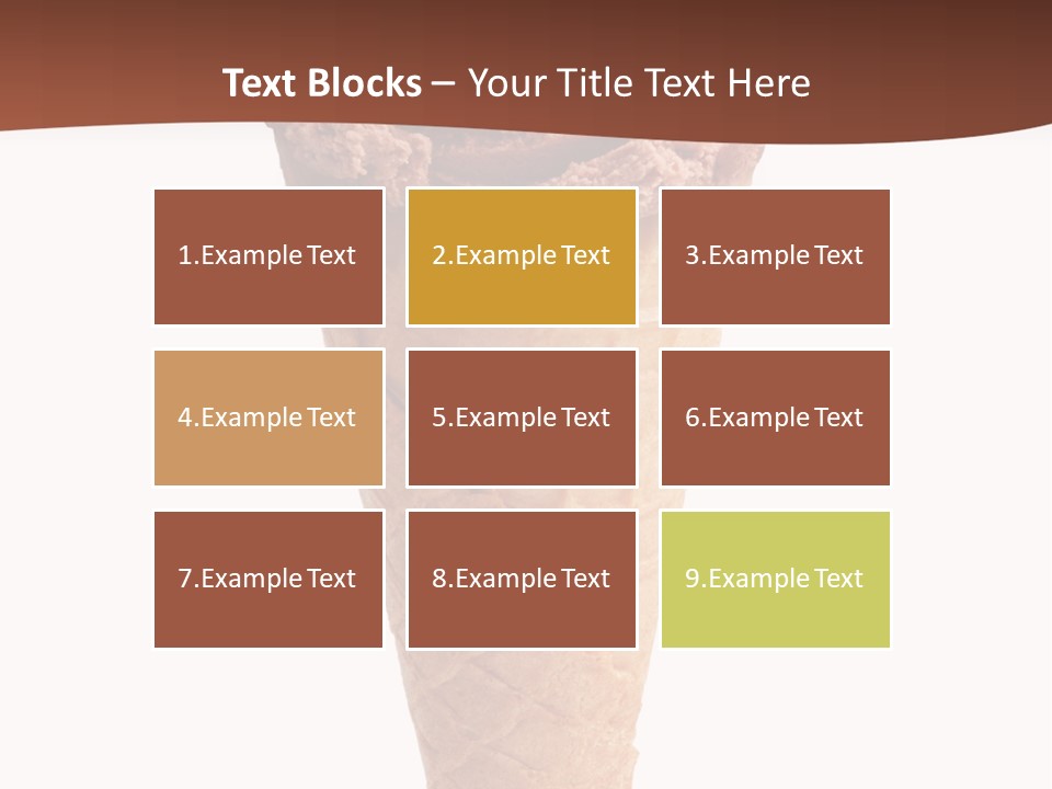 Glacue Ice Cream Sweet Food PowerPoint Template