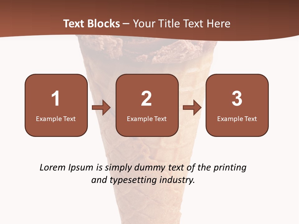 Glacue Ice Cream Sweet Food PowerPoint Template