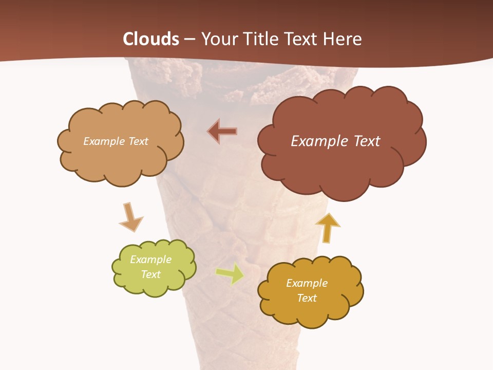 Glacue Ice Cream Sweet Food PowerPoint Template