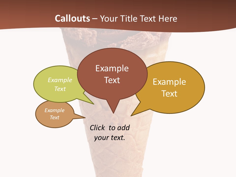 Glacue Ice Cream Sweet Food PowerPoint Template