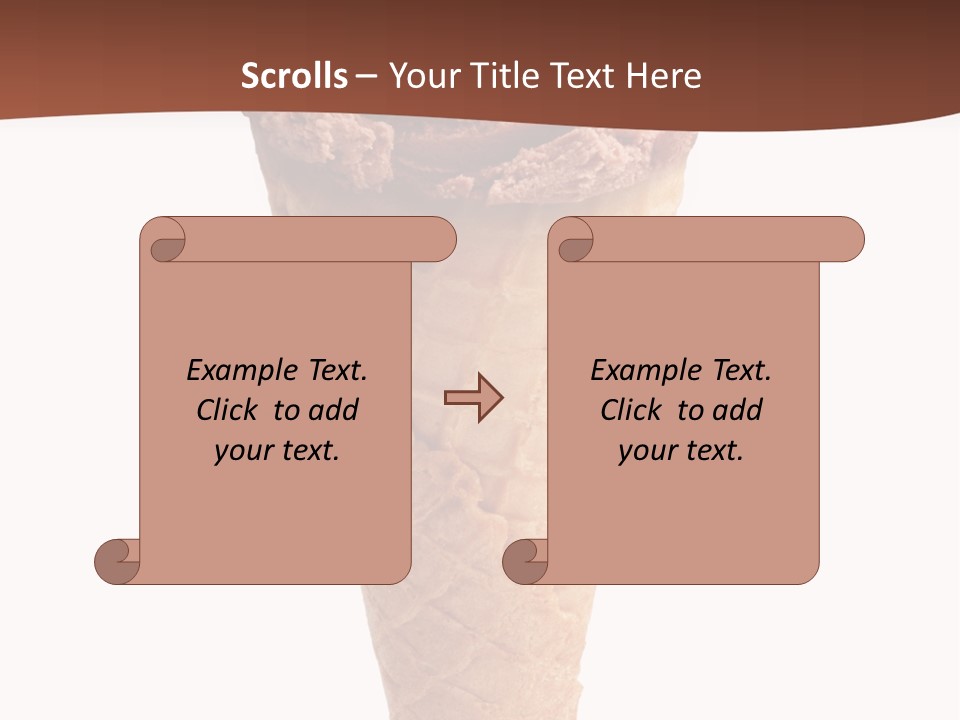 Glacue Ice Cream Sweet Food PowerPoint Template