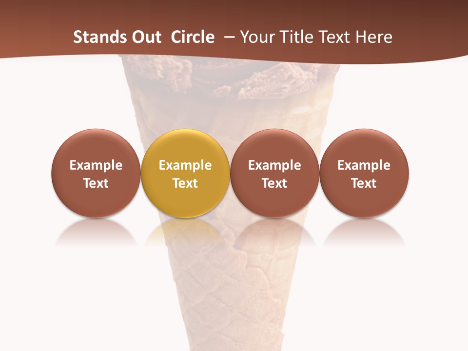 Glacue Ice Cream Sweet Food PowerPoint Template