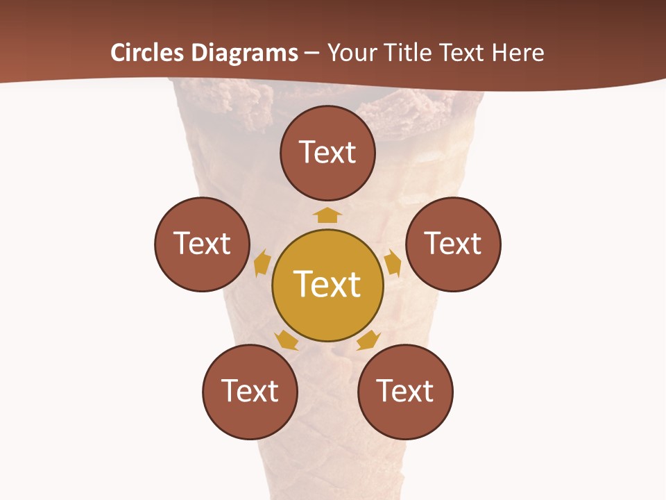 Glacue Ice Cream Sweet Food PowerPoint Template