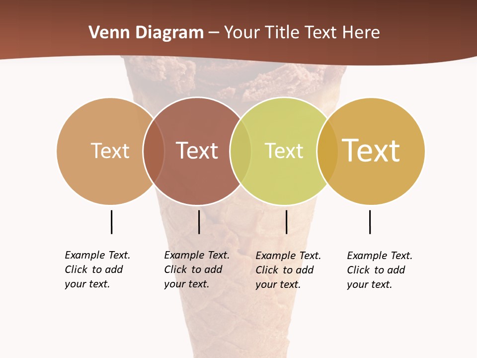 Glacue Ice Cream Sweet Food PowerPoint Template