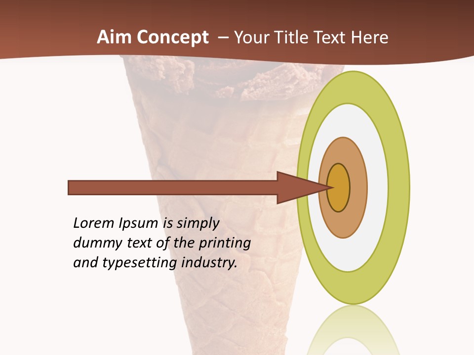 Glacue Ice Cream Sweet Food PowerPoint Template