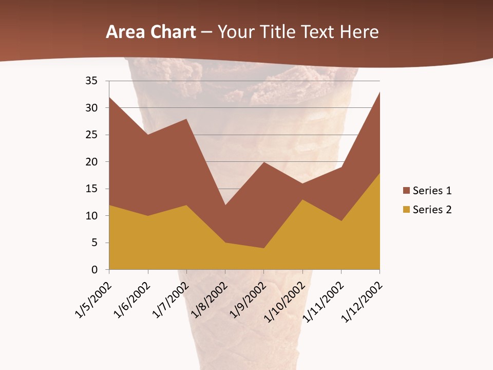 Glacue Ice Cream Sweet Food PowerPoint Template