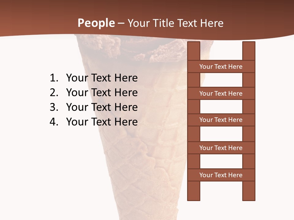 Glacue Ice Cream Sweet Food PowerPoint Template