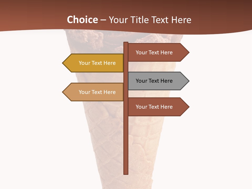 Glacue Ice Cream Sweet Food PowerPoint Template