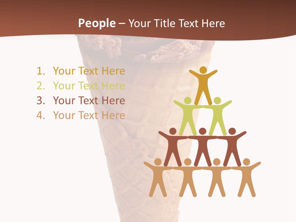 Glacue Ice Cream Sweet Food PowerPoint Template