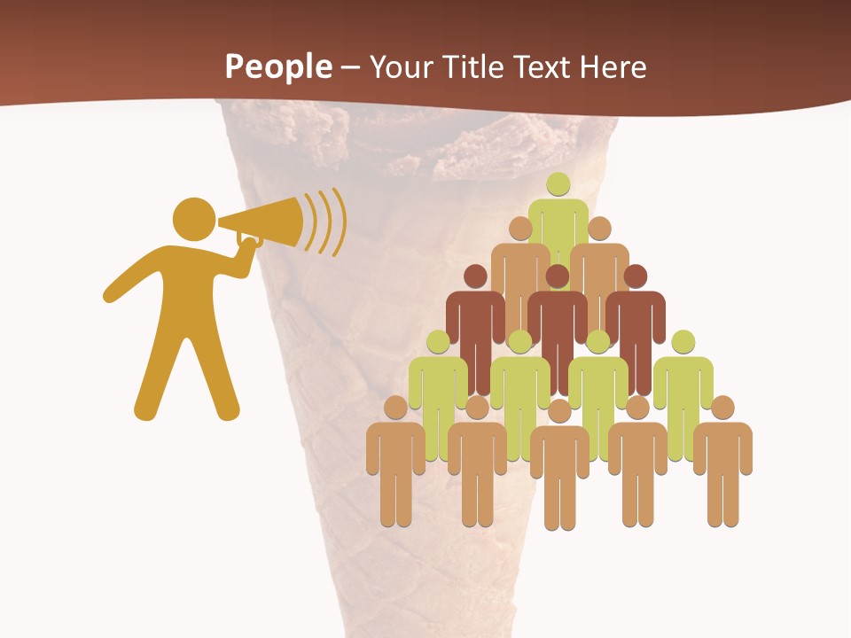 Glacue Ice Cream Sweet Food PowerPoint Template