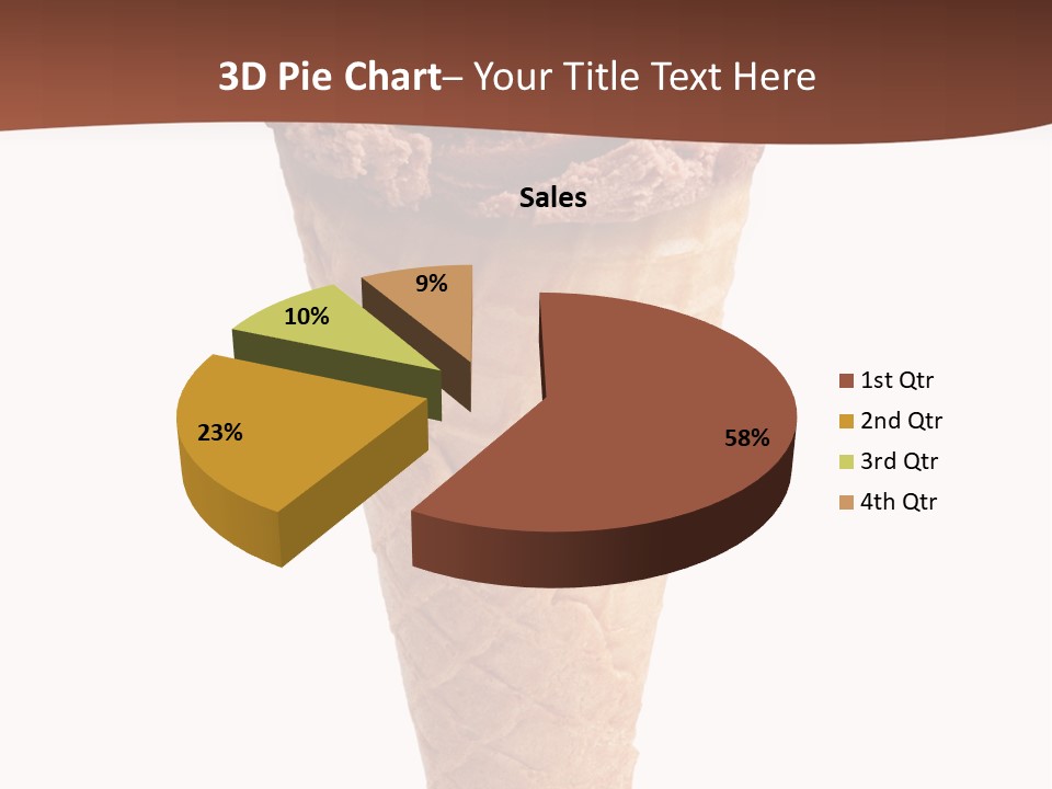 Glacue Ice Cream Sweet Food PowerPoint Template