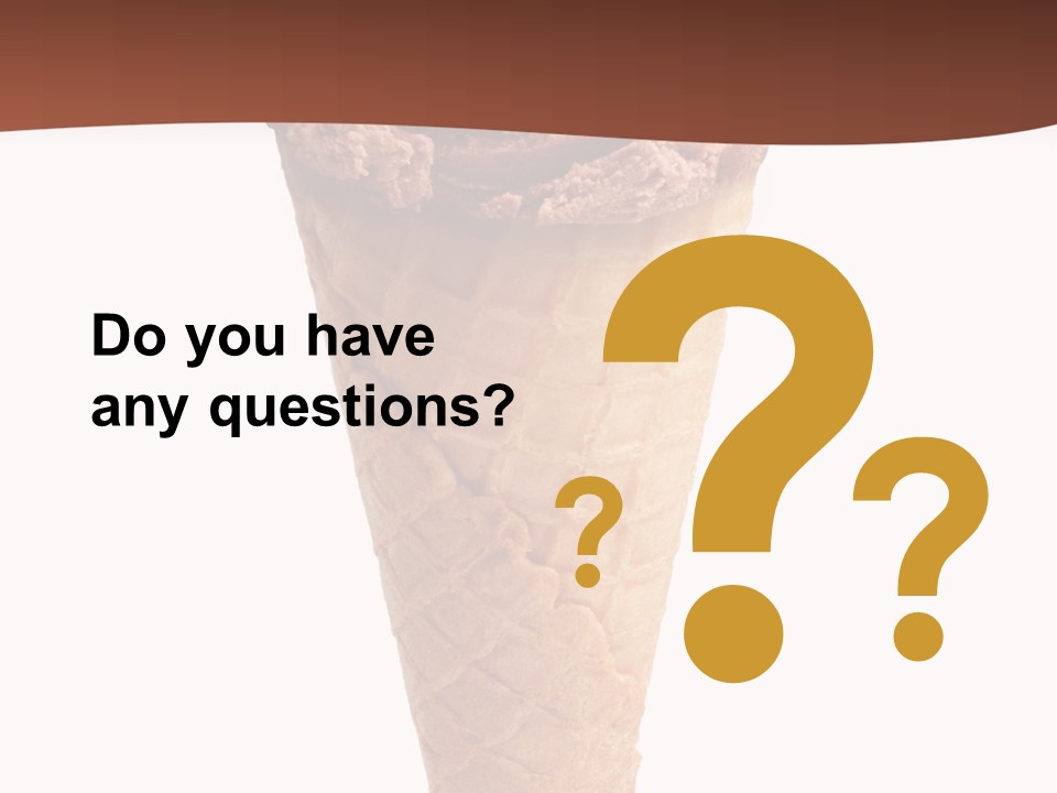 Glacue Ice Cream Sweet Food PowerPoint Template