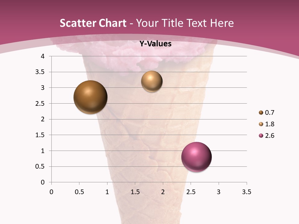 White Background Glacue Dessert PowerPoint Template