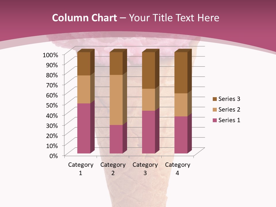 White Background Glacue Dessert PowerPoint Template