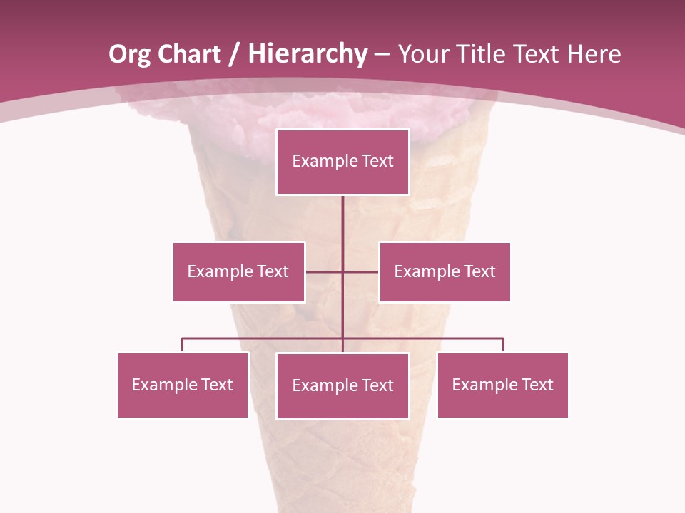White Background Glacue Dessert PowerPoint Template