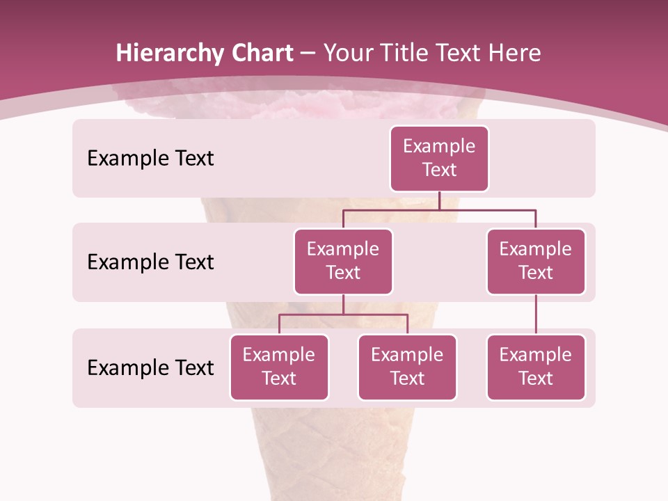 White Background Glacue Dessert PowerPoint Template
