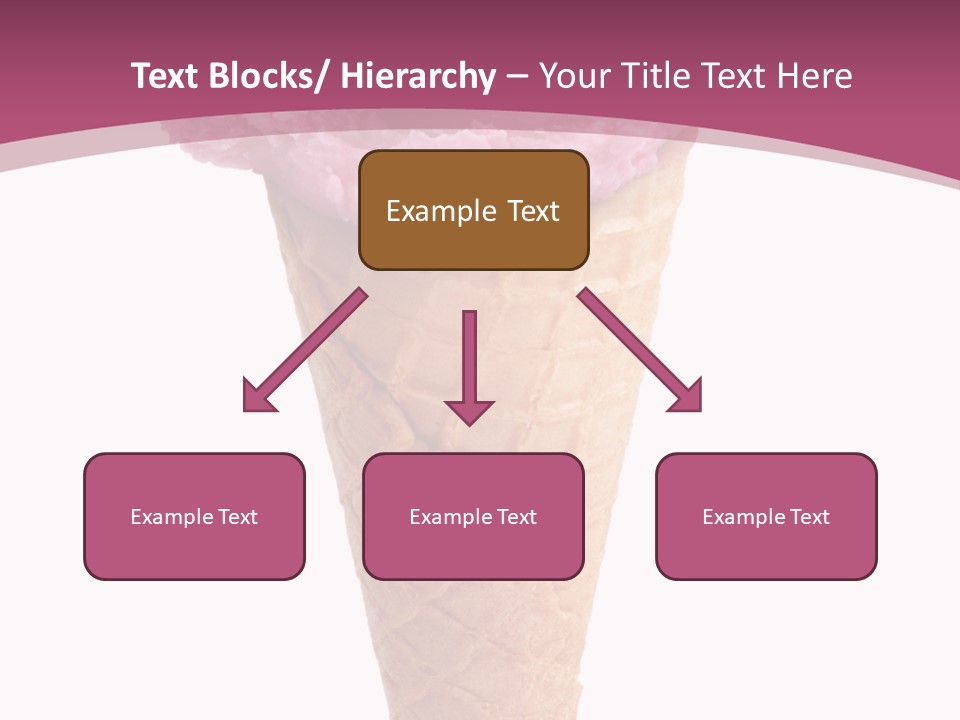 White Background Glacue Dessert PowerPoint Template