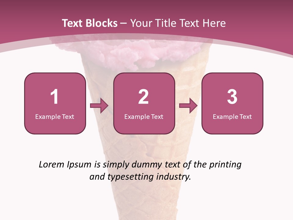 White Background Glacue Dessert PowerPoint Template