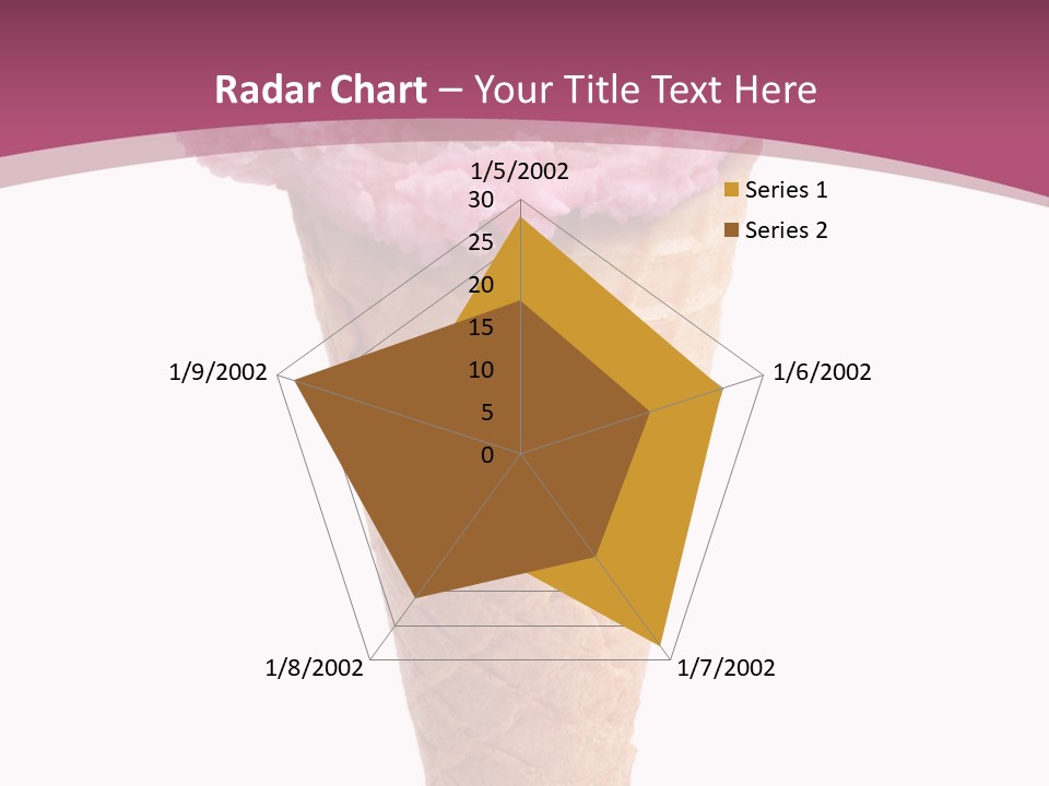 White Background Glacue Dessert PowerPoint Template
