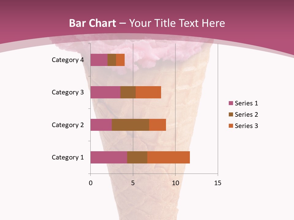 White Background Glacue Dessert PowerPoint Template