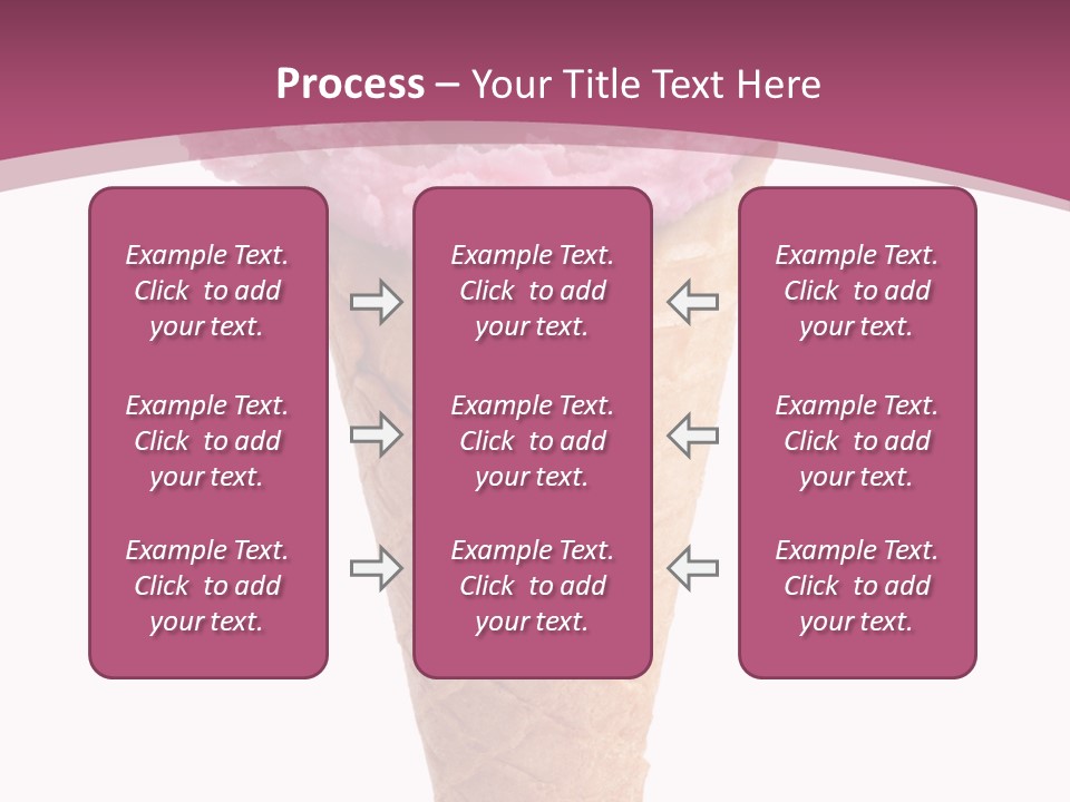White Background Glacue Dessert PowerPoint Template