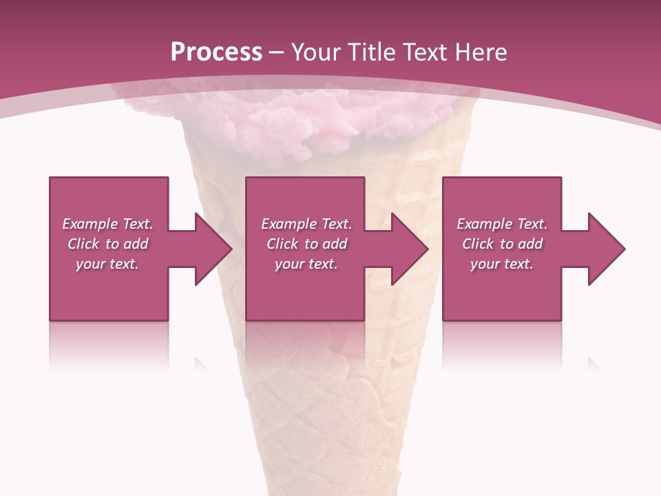 White Background Glacue Dessert PowerPoint Template