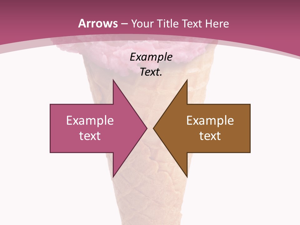 White Background Glacue Dessert PowerPoint Template