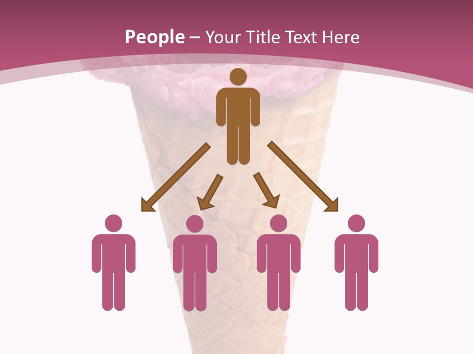 White Background Glacue Dessert PowerPoint Template