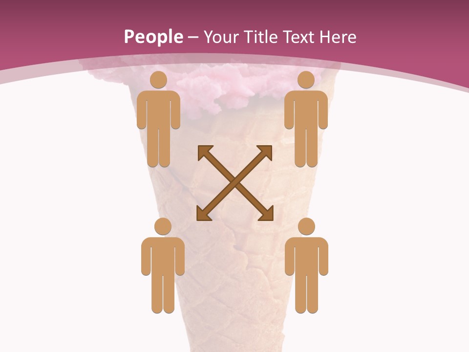 White Background Glacue Dessert PowerPoint Template