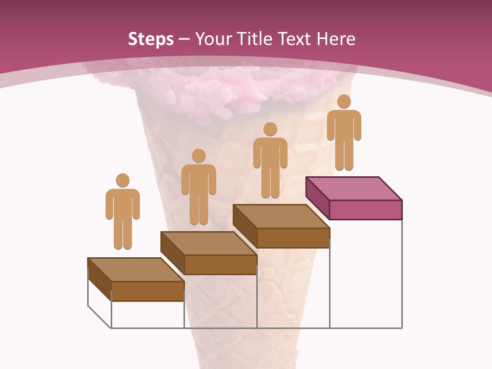 White Background Glacue Dessert PowerPoint Template