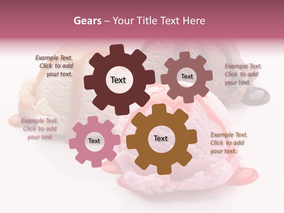 White Background Syrup Sauce PowerPoint Template