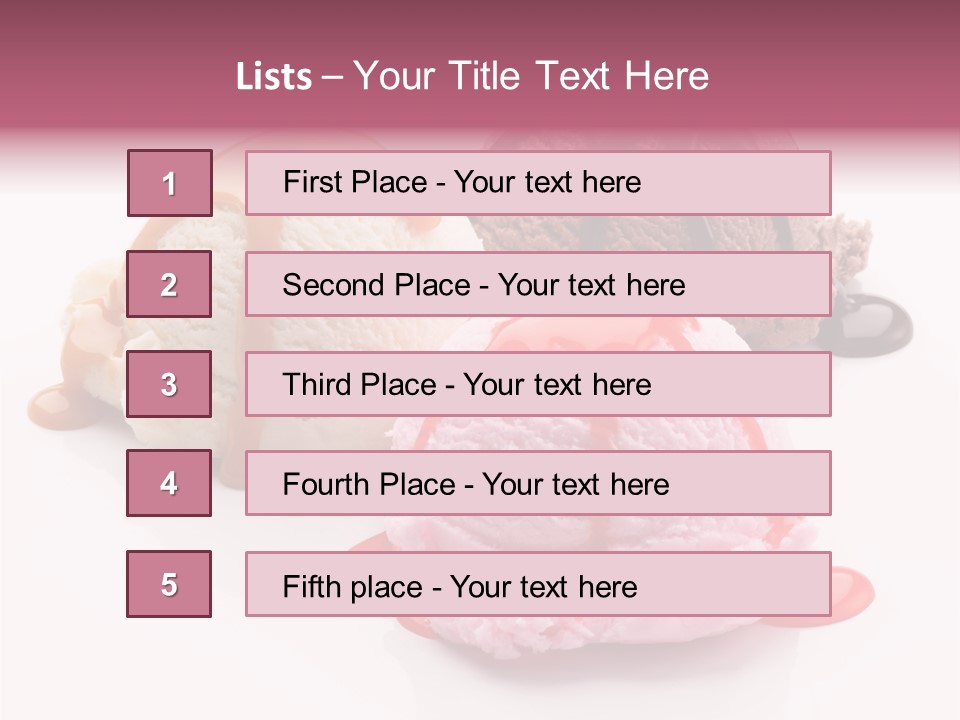 White Background Syrup Sauce PowerPoint Template