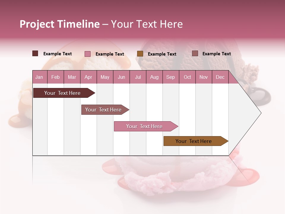 White Background Syrup Sauce PowerPoint Template