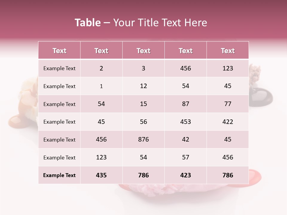 White Background Syrup Sauce PowerPoint Template