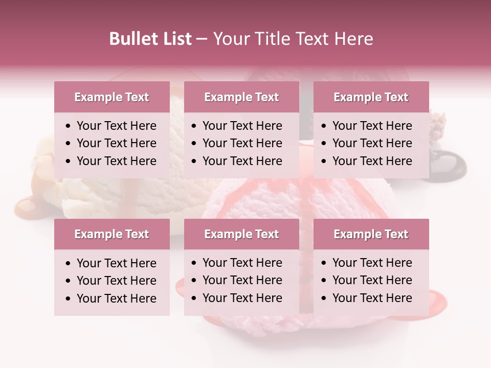 White Background Syrup Sauce PowerPoint Template