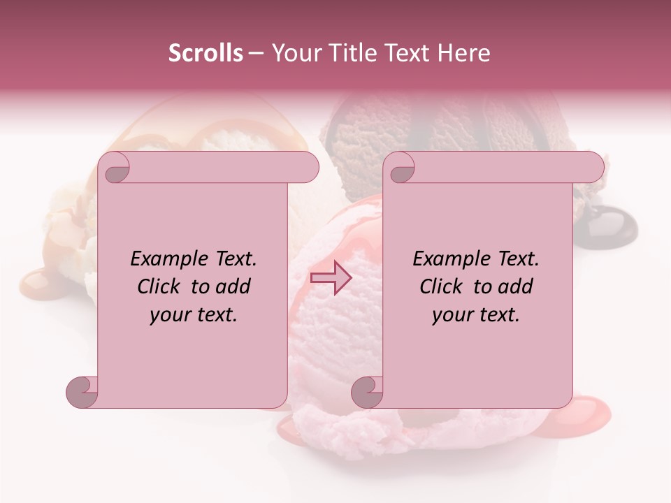 White Background Syrup Sauce PowerPoint Template