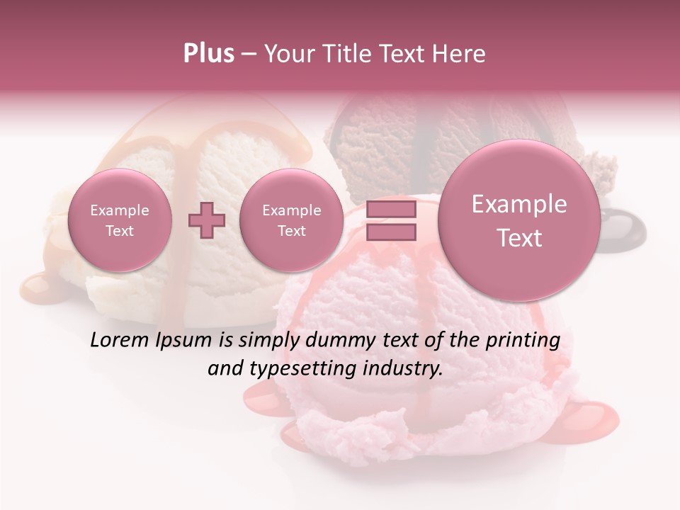 White Background Syrup Sauce PowerPoint Template
