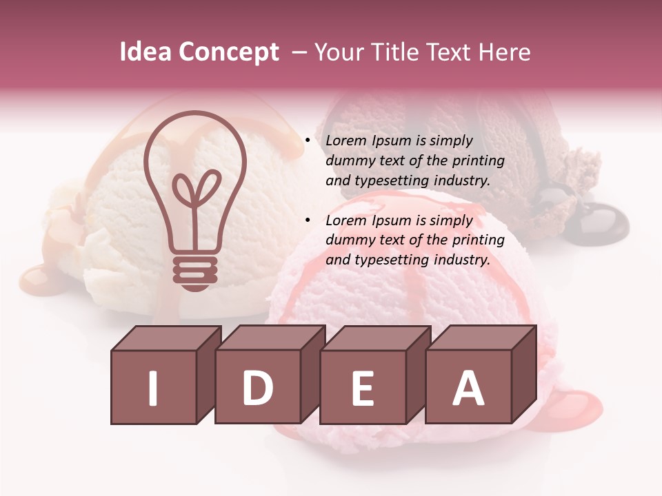 White Background Syrup Sauce PowerPoint Template