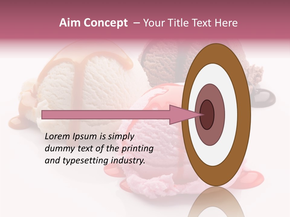 White Background Syrup Sauce PowerPoint Template