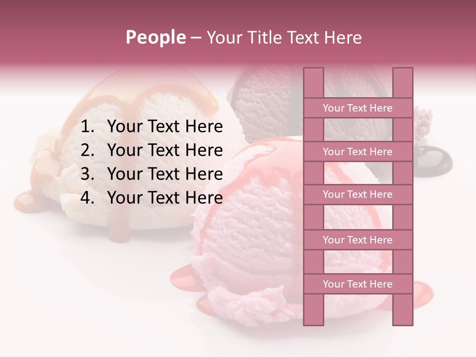 White Background Syrup Sauce PowerPoint Template