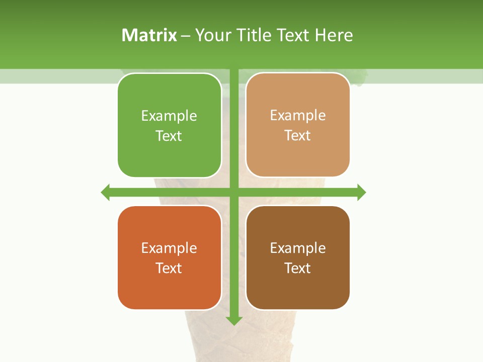 Green Dessert White Background PowerPoint Template
