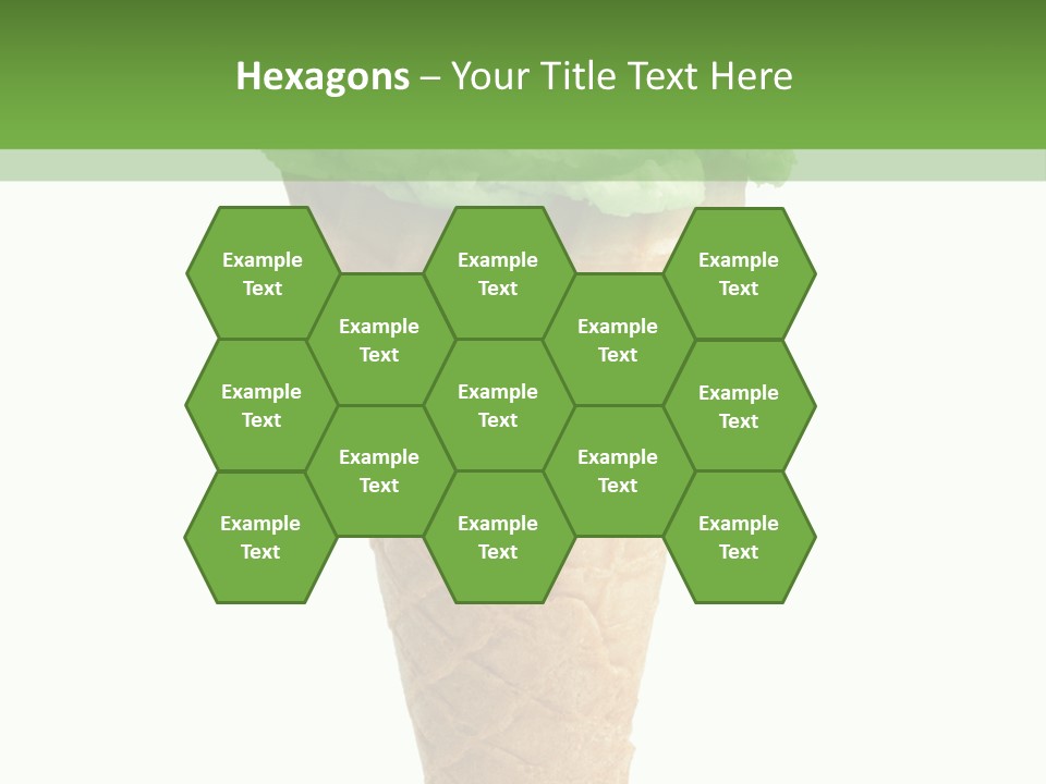 Green Dessert White Background PowerPoint Template