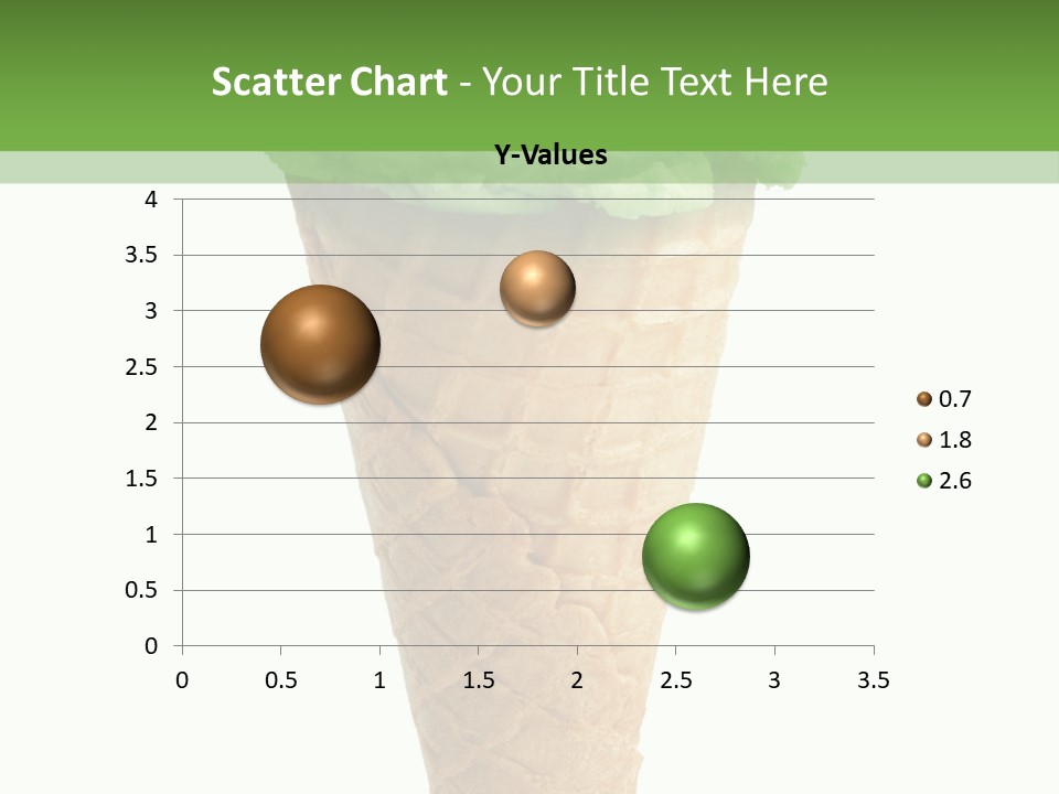 Green Dessert White Background PowerPoint Template