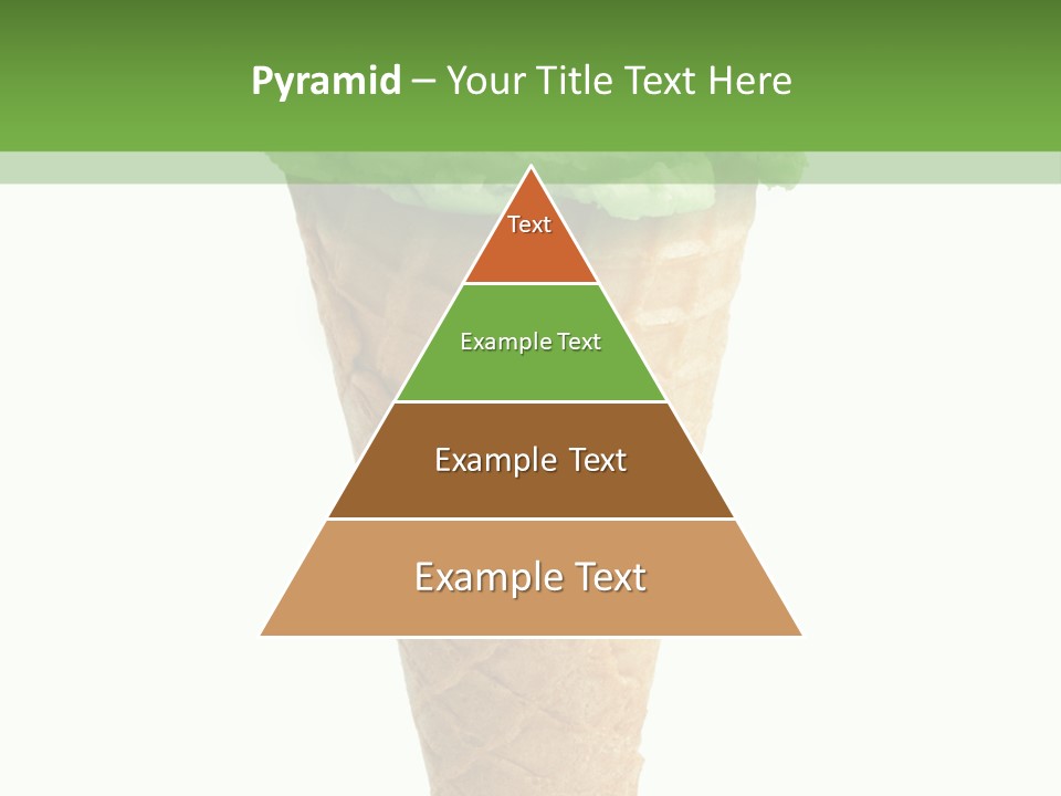 Green Dessert White Background PowerPoint Template