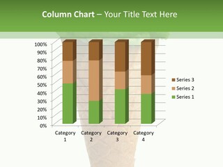 Green Dessert White Background PowerPoint Template