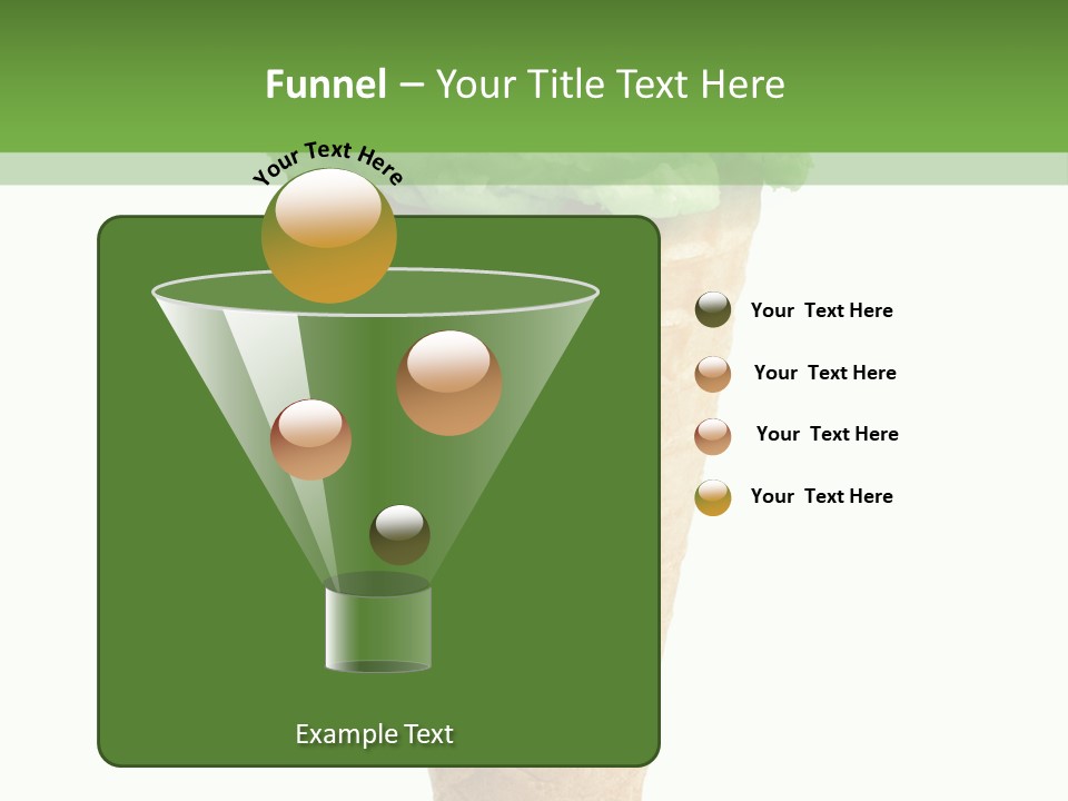 Green Dessert White Background PowerPoint Template